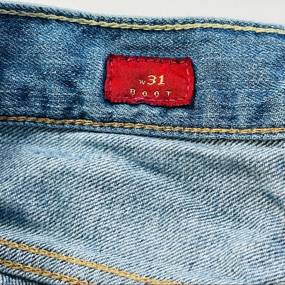X2 Denim Boot Cut Jeans Womens 10 31 Blue Relaxed Fit Medium Wash Mid Rise - Picture 7 of 13